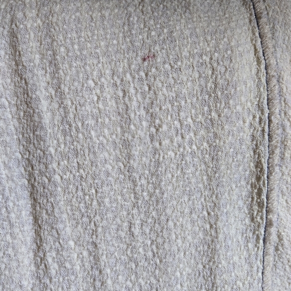 Elegant Cream and Blue Patchwork Skirt Set - Picture 10 of 12